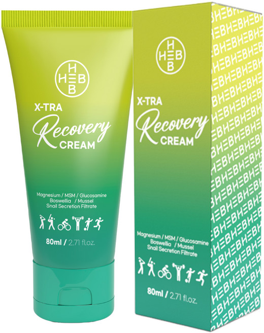 HEB 햅 보스웰리아 MSM함유 온열&릴렉스 근육통 파스냄새없는 리커버리 크림 80ml, 1개