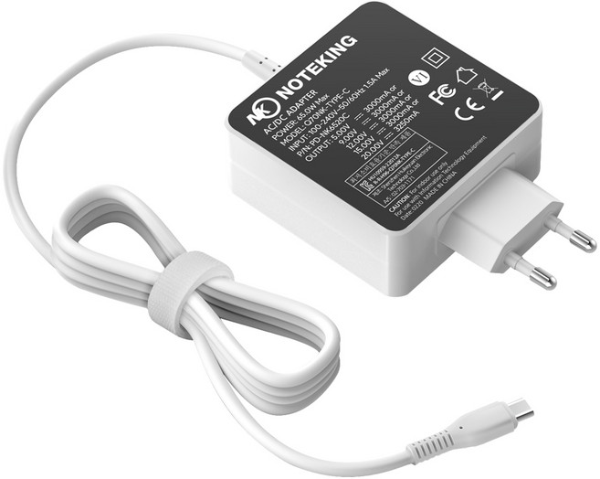 삼성 갤럭시북4 프로 NT940XGQ NT940XGK 노트북 충전기 어댑터 65W USB-C PD, PD-NK6520C, 1개