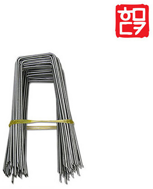 아연 고정핀(특대) 18.5cm 부직포 제초매트 멀칭핀, 200개