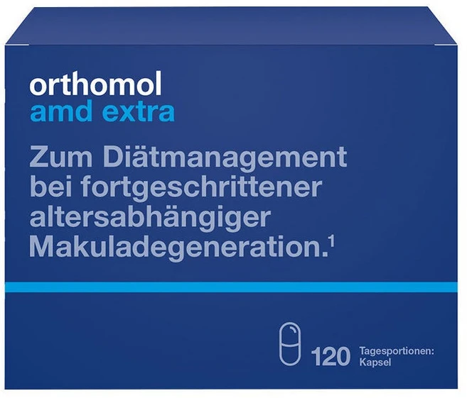 Orthomol 오쏘몰 amd 엑스트라 120 캡슐 노인건강 눈, 1개, 120정 - 쿠팡