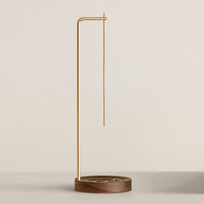 인센스 스틱 고정 홀더 나무받침 트레이 향꽂이, 소형