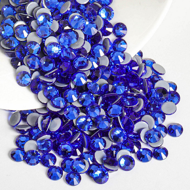 [Beadsland]비즈랜드 핫픽스 라인석 공예 의류 DIY 장식용 - 사파이어, 2880개, 사파이어,SS10,2.7-2.9mm
