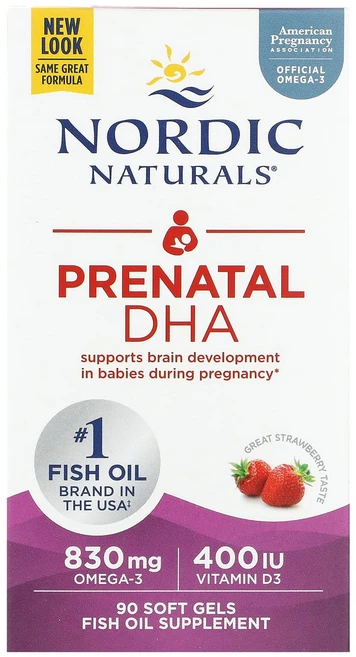 Nordic Naturals 임산부용 DHA 딸기 맛 소프트젤 90정, NordicNaturals임산부용DHA딸기맛소프트젤90, 1개 - 쿠팡
