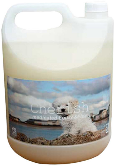 체리쉬 강아지 이 벼룩 방지 약용 샴푸, 1개, 4L