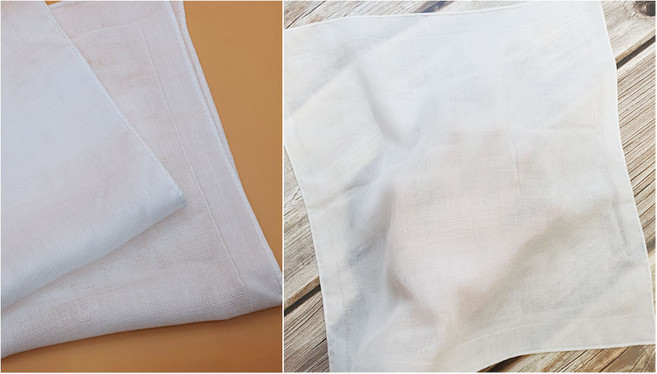 국산 무형광 천연 밤부 가제손수건 대나무 100% 거즈/엠보 10장