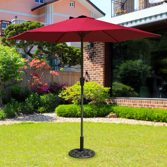 드림레저 앙쥬크랭크 파라솔 (2300 받침대별매), 와인레드