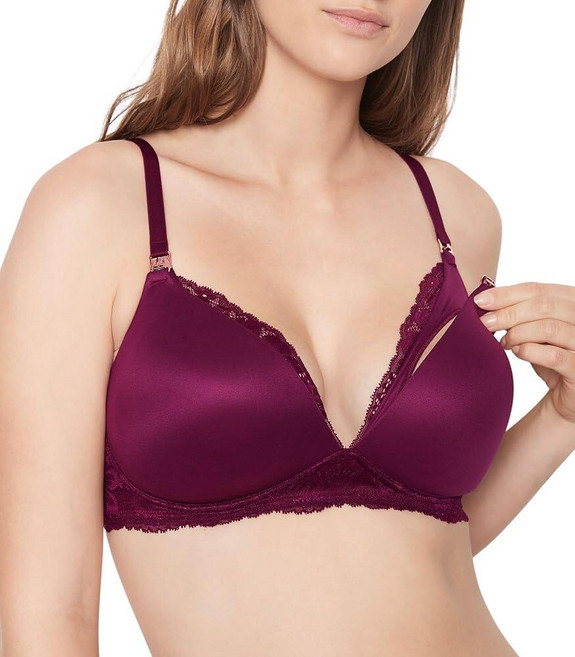 Victoria's Secret Victoria 여성용 바디 가벼운 안감 무선 수유 브라 여성용 브라 (32D-38DDD) 키르