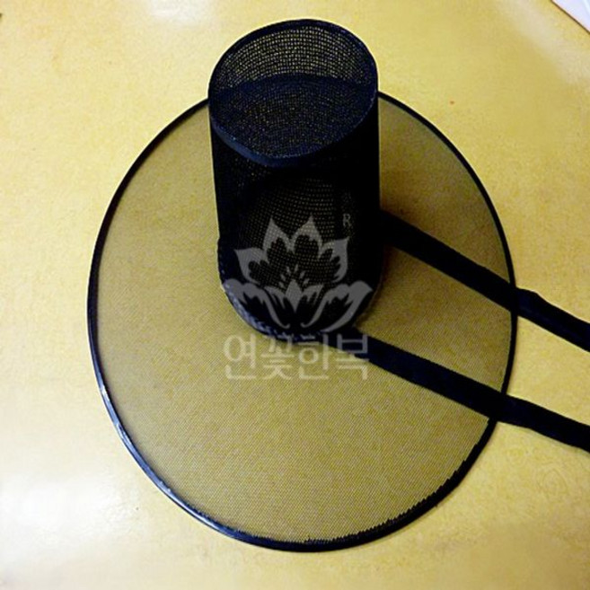 저승사자 갓 모자 양반갓 선비 전통 민속 소품 사극, 지름 45cm, 1개, 1중 메쉬 모자 지름 42cm