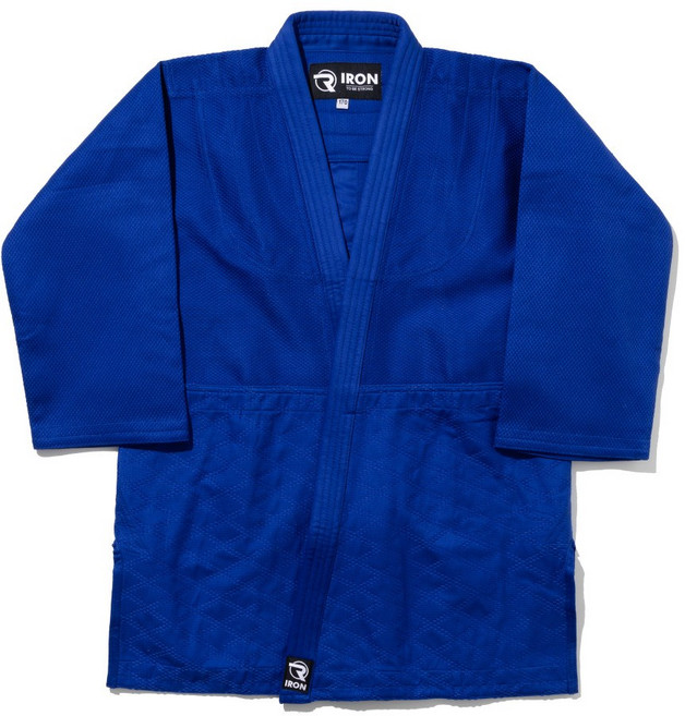 아이언 IRON 750G 선수용 청색 유도복 [대한유도회공인도복]