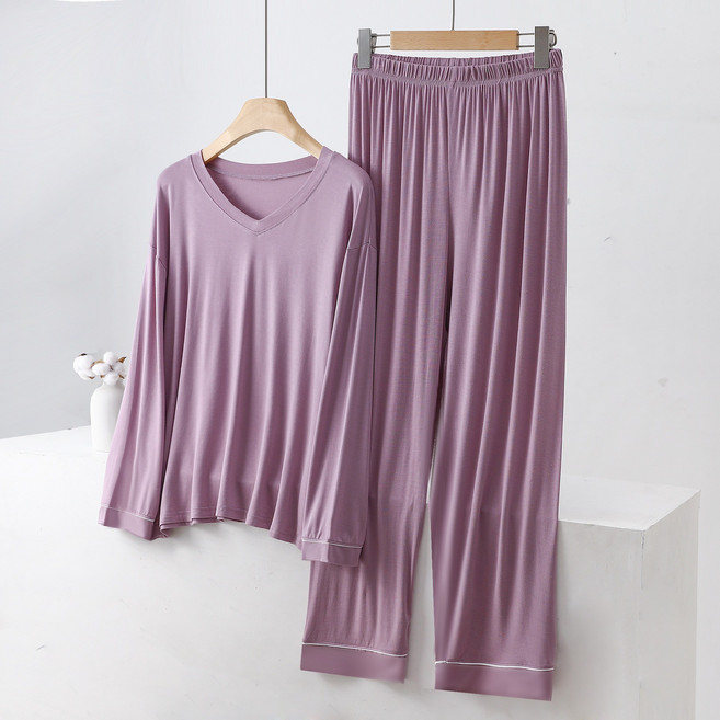 여성 빅사이즈 홈웨어 모달 잠옷 상하세트 2XL~3XL HM-5676