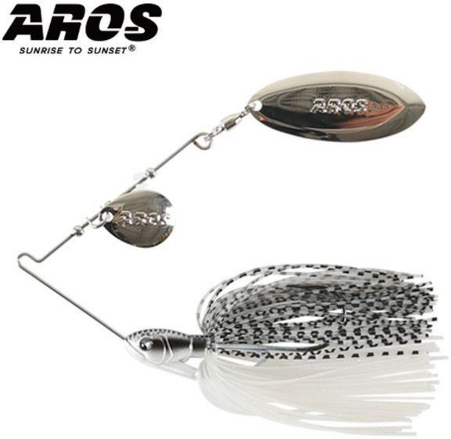 아로스 페이크스핀 TW 38oz 텐덤윌로우 스피너베이트, TW실버 02 블러드크러쉬, 1개