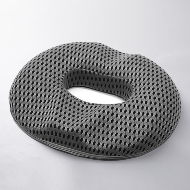 우이지아 3D 메모리폼 도넛방석 매쉬방석 신상품, 1개, 메쉬 그레이