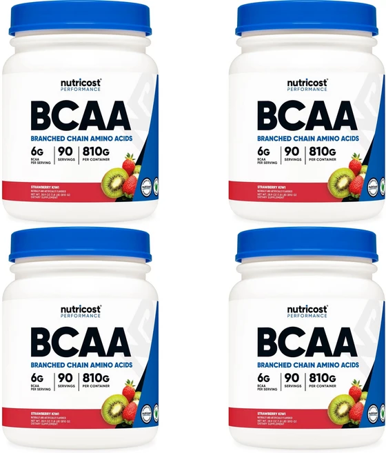 뉴트리코스트 고흡수 BCAA 파우더 딸기키위, 810g, 4개 - 쿠팡