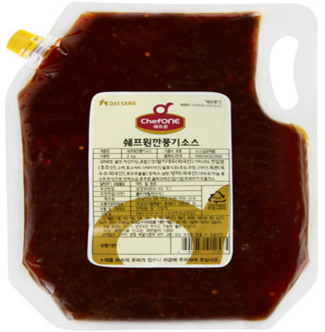 냉장 대상 쉐프원 깐풍기소스 2kg 1BOX (6입), 6개