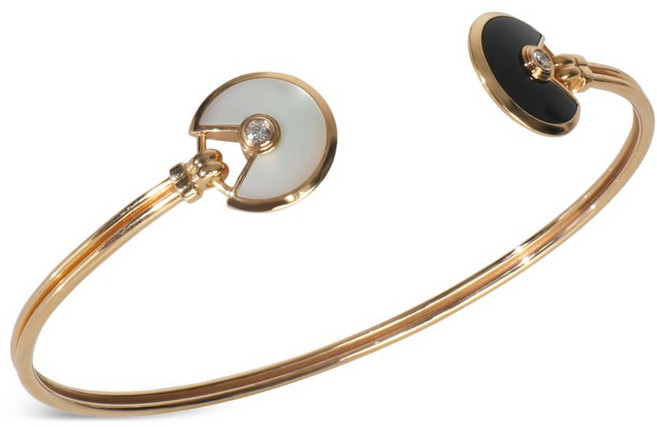 까르띠에 중고 아뮬레트 오닉스 앤 다이아몬드 브레이슬릿