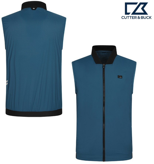 커터앤벅 남성 에어플로우 집업 베스트 조끼 CBMVS51903