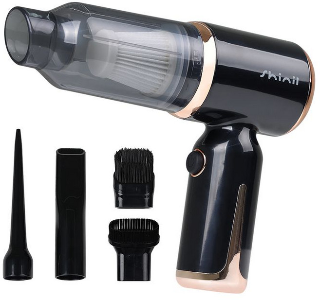 신일 캠핑 야외활동 C타입 무선 멀티 에어건 청소기, SVC-2199B, 블랙