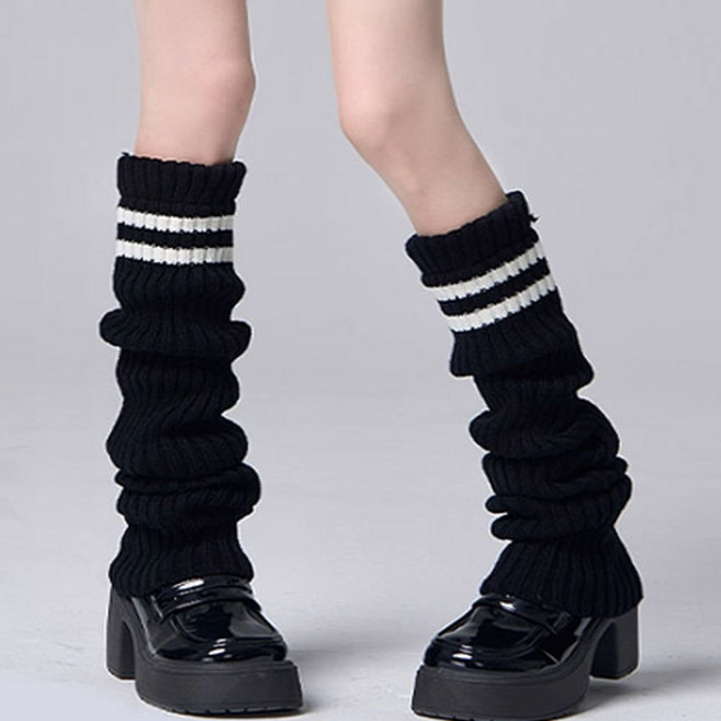 유어더메인 하이틴 니트 부즈컷 발토시 롱 골지 레그 워머