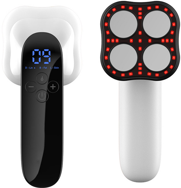 Routop 4in1 고주파 바디 마사지기 RF/EMS 몸 마사지기 적외선 온열 10단계 강도조절 충전식, 6305, 6305