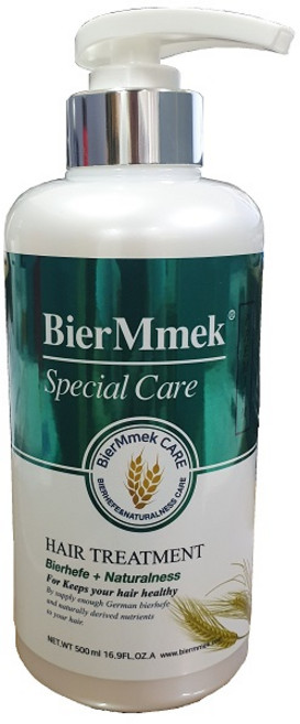 비어멕 염색파마모발 손상모발 프리미엄 비오틴 독일천연맥주효모 트리트먼트 500ml, 1개