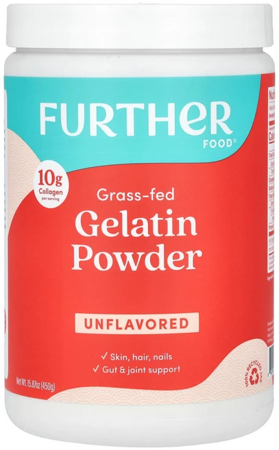 퍼더푸드 프리미엄 젤라틴 분말 무맛 450g(16oz), FUF00263, 450g, 1개 - 쿠팡