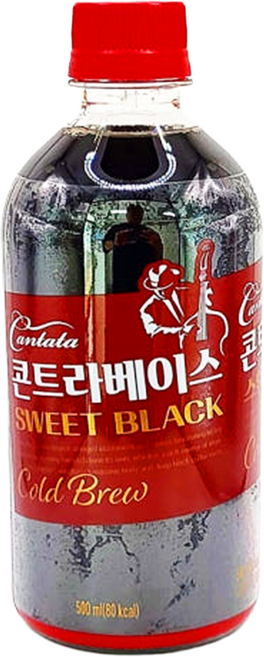 칸타타 콘트라베이스 스위트 블랙, 500ml, 18개