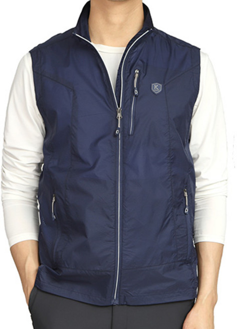 아재나라 남성용 초경량 메쉬 바람막이 조끼 WKVB3011