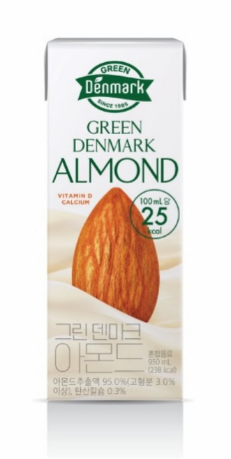 덴마크 그린덴마크 아몬드, 950ml, 1개