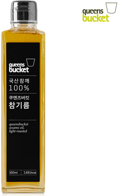 쿠엔즈버킷 국산 참깨 100% 저온압착 참기름, 300ml, 1개