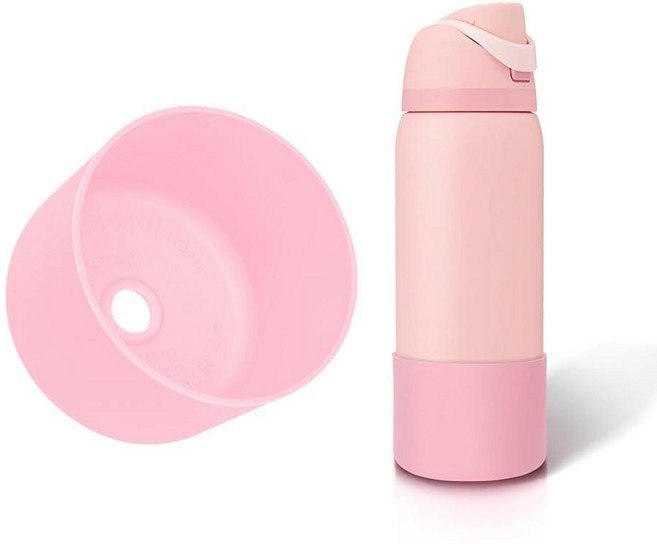 Silicone Boot for Owala FreeSip 32 Oz Higher Water Bottle Scratch-Resistant Bottom Sleeve Protec, 캔디 스토어