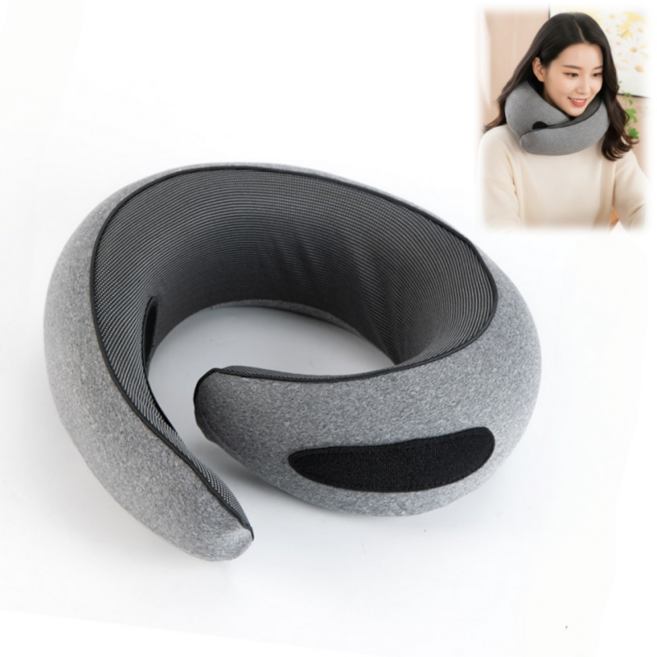 융풍 메모리폼 여행용 목베개 경추 지지 기내용 목쿠션 휴대용 넥필로우