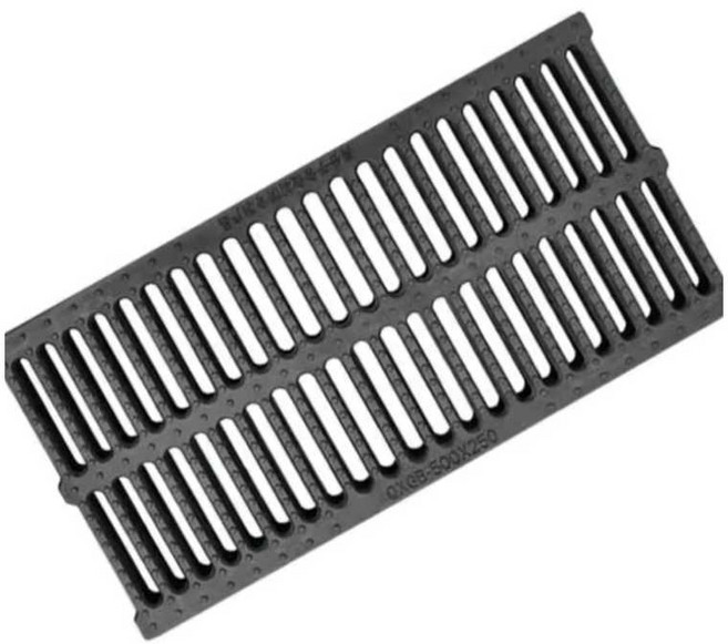 배수로 커버 그레이팅 뚜껑 트렌치 빗물 무소음 덮개 스틸, 1개, 5. 폴리머 500x250x20mm