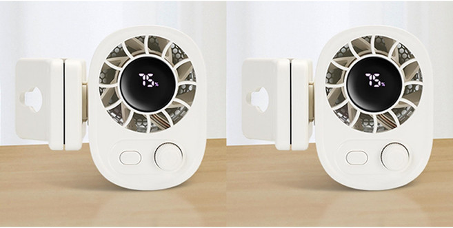 모두일상 100단 바람조절 클립형 휴대용 무선 집게 선풍기 USB충전식 저소음 핸즈프리, 2개, 화이트