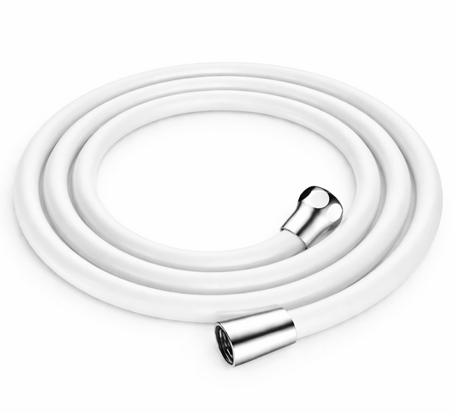 아띠꼴로 실리콘 샤워 호스 욕실 샤워기 호수 샤워기줄, 화이트, 2m