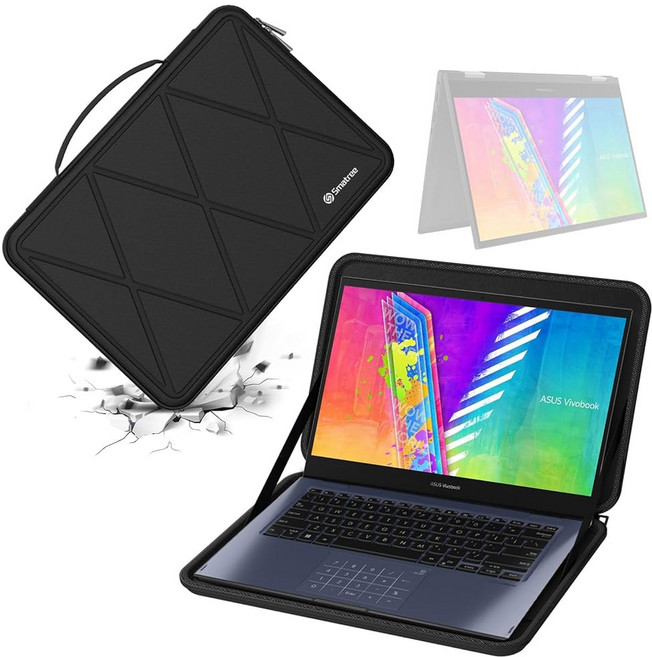 16인치 ASUS ProArt 스튜디오북용 하드 EVA 보호 슬리브 케이스 방수 충격 방지 노트북 가방 모델 X8309 스튜디오북 16 OLED H7604 Pro W7604와 호환, For ASUS 14 inch (X8246), X Series-Black