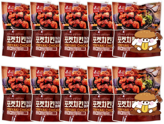 [한맥식품] 이경규의 포켓치킨 한맥 데리야끼맛, 180g, 10개