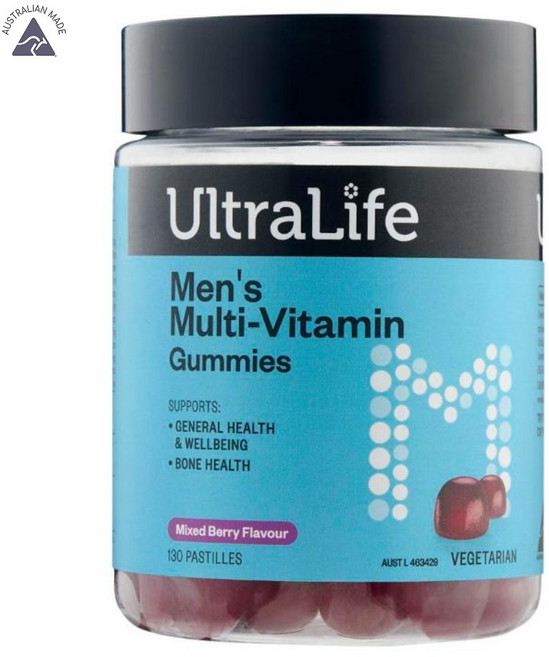 호주 울트라라이프 남성용 멀티비타민 구미 130개입, 1개, 130정
