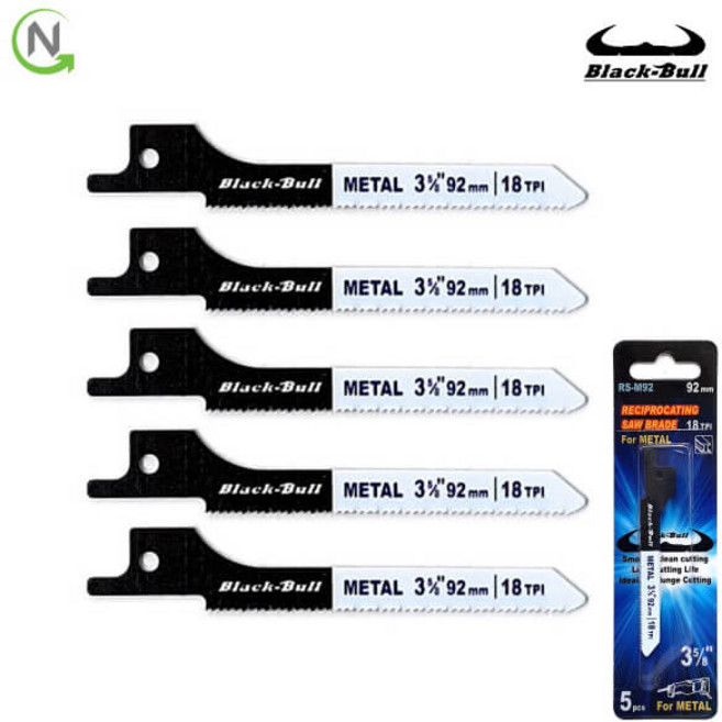 블랙불 금속 철재 절단용 미니 컷소날 컷쏘날 컷소기날 92mm 5pcs 세트 전동 컷쏘 톱날 RS-M92