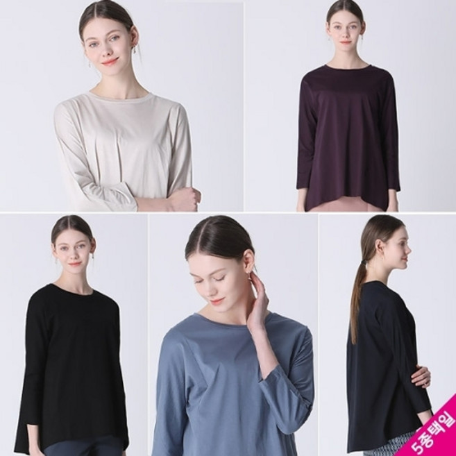 르오트 [홈쇼핑방송/르오트(LeOT)] 에디션 실켓 코튼 긴팔티셔츠