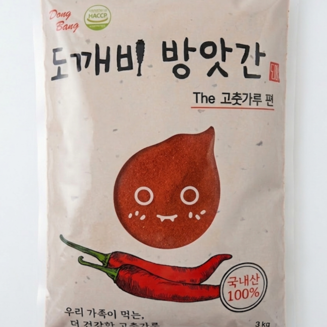 25년 햇고추 도깨비방앗간 국산 태양초 매운맛 장용, 3kg, 1개