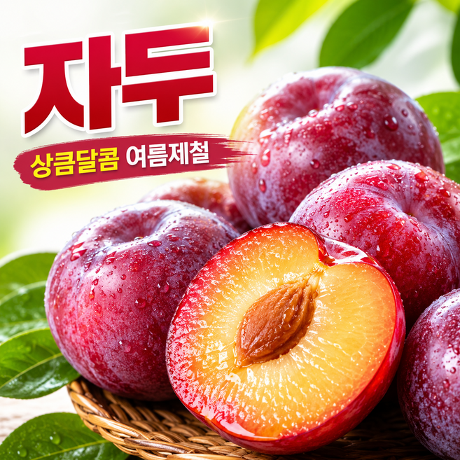 3위 - [단골특가]수량주의 산지갓수확 즙폭탄 햇 자두, 1박스, 1kg
