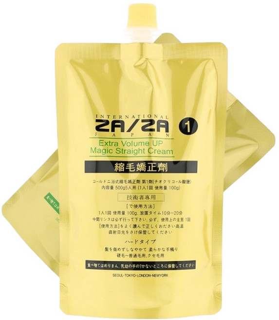 나투젠 자자 엑스트라 볼륨업 매직 스트레이트 1제500ml+2제500ml (2제 크림타입), 500ml, 1개