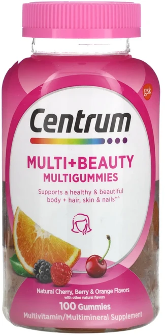 몸관리하세요 겨울입니다 Centrum 멀티 + 뷰티 멀티구미젤리 천연 체리 베리 & 오렌지 구미젤리 100개 특별관리진행, Centrum멀티뷰티멀티구미젤리천연체리베리오렌지구미젤리 - 쿠팡