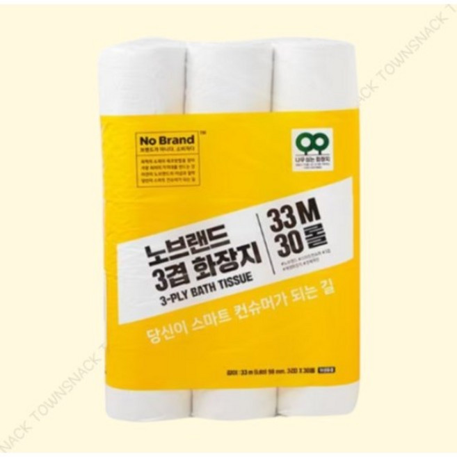 이마트 노브랜드 3겹 화장지 33M, 30롤, 1팩
