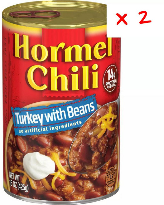호멜 팻 프리 터키 빈스 칠리, 2개, 425g