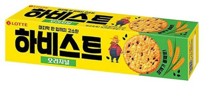 롯데웰푸드 하비스트 오리지널 비스켓, 100g, 2개