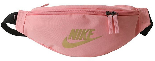 NIKE 運動休閒腰包, 粉色金標