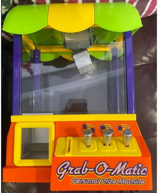 黑白寶貝 迷你夾娃娃機 夾糖果機 益智玩具 桌遊 投幣機, 1個, 彩色款(配色隨機), 彩色款(配色隨機)