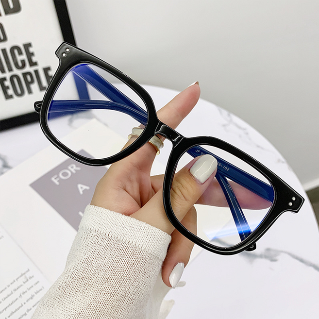 앤시오 남녀공용 데일리 패션 뿔테 안경 블루라이트 차단