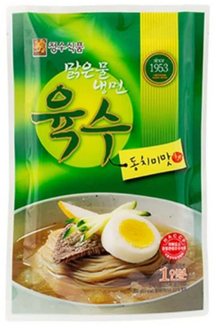 시원한 동치미맛 물냉면 육수 국수 묵사발 간편식 300g nod*9982WV, 1개